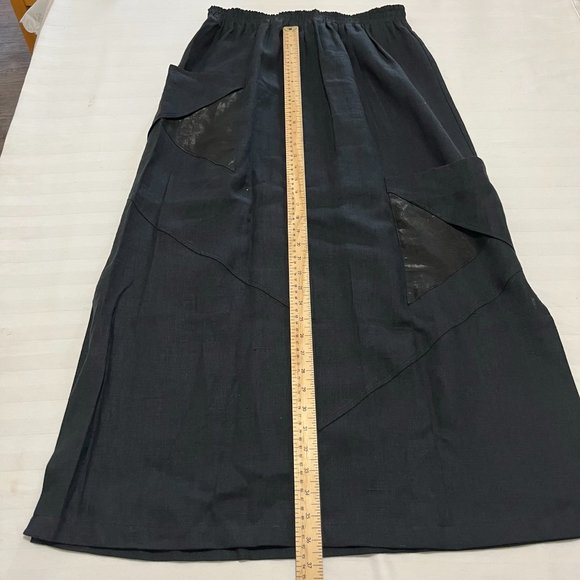 Krakerz 100% Linen Maxi Skirt Size L - Picture 4 of 11